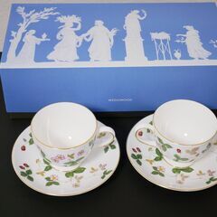 ウエッジウッド WEDGWOOD カップ&ソーサー ワイルドストロベリー 2客