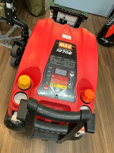 マックス MAX 高圧エアコンプレッサ コンプレッサー  AK-HL1270E 27L 美品 高圧 常圧 Bluetooth 堺市 石津 【ジャングルジャングル石津店】