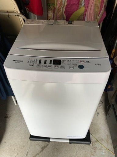Hisense 4.5 kg 2021年洗濯機