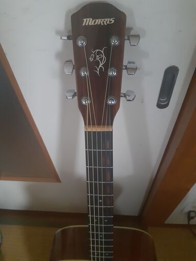 Morris M-32II NAT トップ単板ギター 新品弦でソフトケース付 弦高