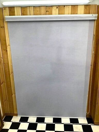 タチカワ　ロールスクリーン　1400×2000　グレー系　防災