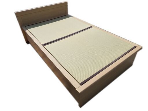 新札幌発 NITORI/ニトリ セミダブルベッド フレーム 畳ベッド 長さ207×幅124×高さ71㎝ /1722