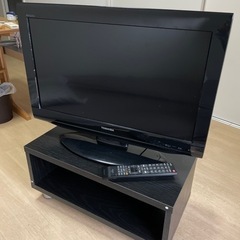 液晶カラーテレビ、テレビ台セット