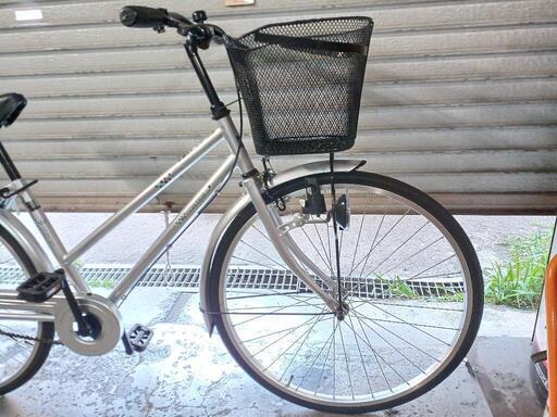 自転車中古 KATZE 外装6段変速 鍵新品 タイヤ27インチ カラーシルバー