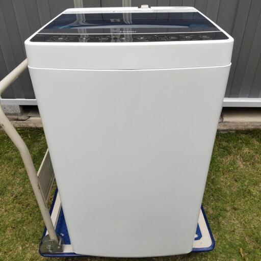 配送可✨良品✨2018年製 Haier 4.5kg 風乾燥機能付き❗️全自動洗濯機✨クリーニング済み✨