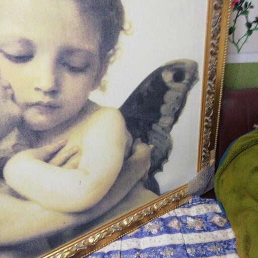 額装キャンパス天使の抱擁165x115センチ市内無料配達 - その他 