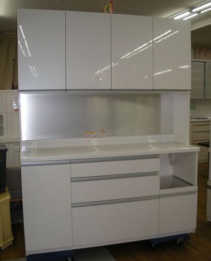 R063 高級 PAMOUNA キッチンボード、食器棚、幅160cm Used・美品