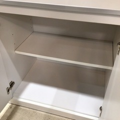 レンジボード 幅120cm 白 ＊棚板不足