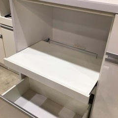 レンジボード 幅120cm 白 ＊棚板不足