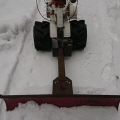 除雪機　排土板　クボタバインダー改造
