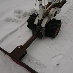 除雪機　排土板　クボタバインダー改造