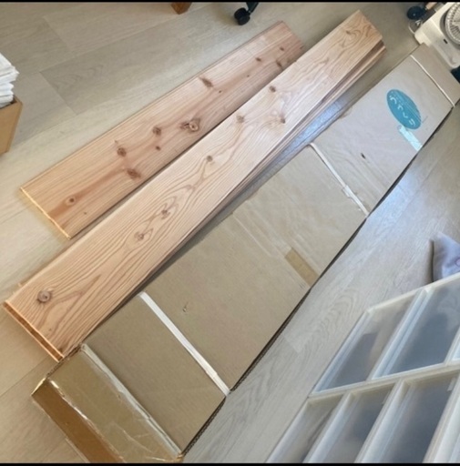 床材　無垢床　約14畳　古材　杉板