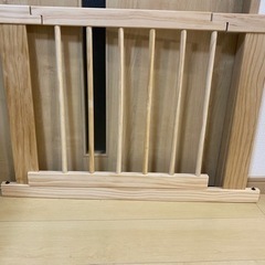 木製ベビーサークル用 ドア付き木製パネル