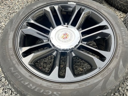 07-14y キャデラック エスカレード プラチナム 純正ホイール　22インチ 希少】【超バリ溝 美品】GM キャデラック エスカレード