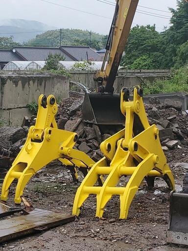 値引き価格！！　解体　イイダ　クロー　ハサミ　アタッチメント　ユンボ　バックフォー　重機　バラ売り　セット売り
