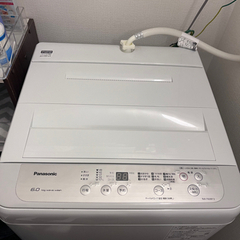 洗濯機 Panasonic 6.0kg 2020年製