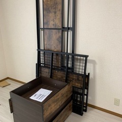 値下中※【マットレス付！】ニトリ デイベッド ステイン シングル 収納