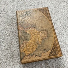 ブック型小物入れ  ブックボックス 世界地図
