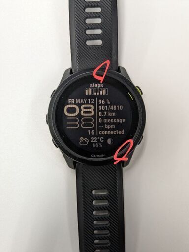 Garmin FOREATHLETE 745 ブラックガーミンSuica