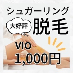 【8/1更新】シュガーリング脱毛VIO〜モデルさん募集〜