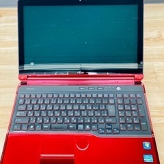 ノートPC  FUJITSU  LIFEBOOK  AH77/E   Corei7  赤  RED
