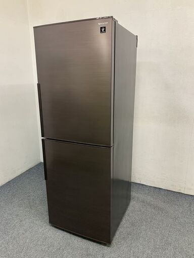 高年式!2022年製!SHARP/シャープ 2ドア冷凍冷蔵庫 280L メガフリーザー 大容量 SJ-PD28H アコールブラウン 中古家電 店頭引取歓迎 R7144)