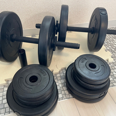 受付終了【取りに来てくださる方】ダンベル10kg×2