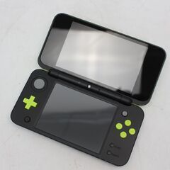 403)【美品】newニンテンドー2DS LL JAN-001 ブラック×ライム とびさせ 