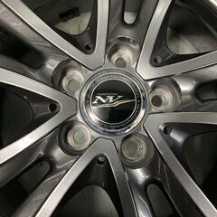 美品☆プリウス用 ウエッズ NIRVANA NV 15×6J 5H100 ＋43 ガンメタ 4本