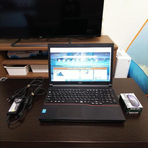 高速SSD ノートパソコン 富士通 LIFEBOOK A574/HX SSD256GB core i5 メモリ8GB 無線LAN DVD Microsoft Office2013 ※本体1ヶ月、SSD1年間保証