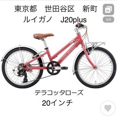 取引中　ルイガノ子供用自転車20インチ　j20plus 東京都世...