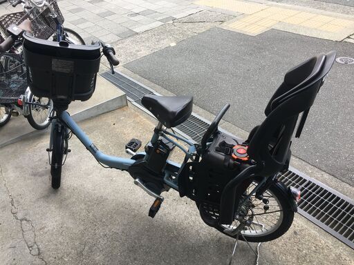 地域限定送料無料 ビッケポーラー 三人乗り 15,4AH 神戸市 電動自転車 地域