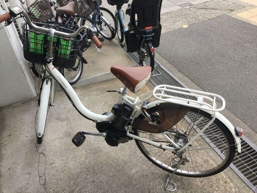 地域限定送料無料 ヤマハ パス ナチュラ 新基準 12,8AH 子供乗せ 白