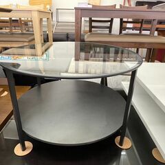 🖤IKEA(イケア)IKEA丸型ガラスセンターテーブル 🤍定価￥...