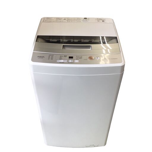 23Y227 ジB 【ほぼ未使用】 AQUA アクア 全自動電気洗濯機 AQW-S45J(W) 4.5kg 2021年製