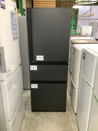 安心の1年保証付き!! TOSHIBA 3ドア冷蔵庫 GR-T33SC 2022年製 326L
