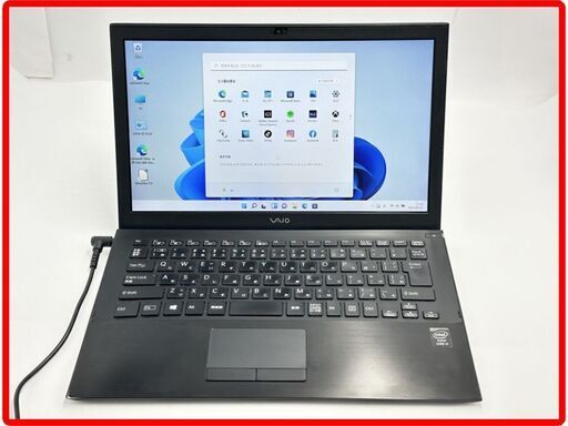 送料無料 保証付 SSD256GB 13.3型 ノートパソコン SONY VJP132C11N 中古美品 第5世代 Core i5 4GB 無線 Bluetooth Webカメラ Windows11 Office