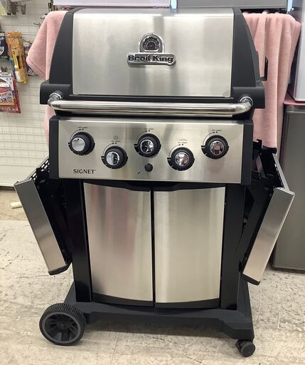 ★値下げしました！Broil King バーベキューグリル SIGNET 390 シグネット390 キャスター付 LPガス【ユーズドユーズ名古屋天白店】J2562
