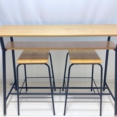 【値下げ】テーブル　長方形　椅子2脚付き