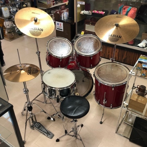 Pearl Drms Set パール ドラム 22” バスドラム 美品！ Pearl パール 22