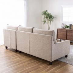 ★値下げ！★座面が広い！カウチソファ　シェーズロングソファ