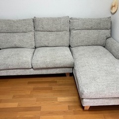 ★値下げ！★座面が広い！カウチソファ　シェーズロングソファ