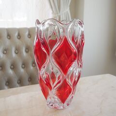 ボヘミア　BOHEMIA　花瓶　ガラス