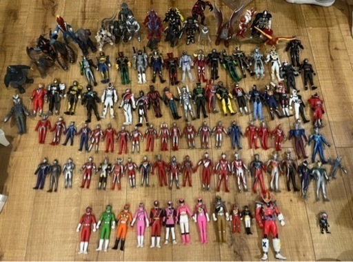 ウルトラマン、仮面ライダー、怪獣、戦隊フィギュアセット