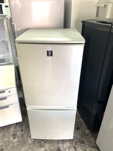 北九州市内配送無料　保証付き　シャープ 2ドア　ノンフロン冷凍冷蔵庫 SJ-PD14X-N