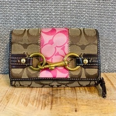 COACH コーチ 二つ折り財布（レディース・女性）中古 ブラン...