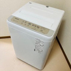 【ネット決済・配送可】Panasonic 5.0kg 全自動洗濯...