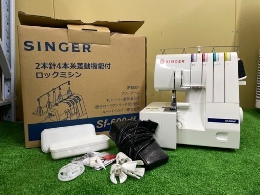 【 18日 受け渡し予定あり】SINGER SF 600DF ロック ミシン シンガー 裁縫 手工芸 手芸 裁縫道具 通電確認済み