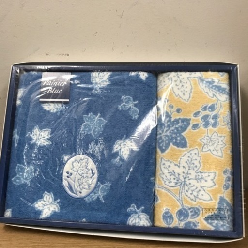 ☆値下げ☆ O2305-536 Rainier Blue バスタオル×ハンドタオル 未開封品 ※サイズ不明