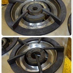 (977-0) マルゼン 業務用 2口ガステーブル 卓上 親子コンロ M-212C 2020年製 都市ガス W595D440H190 中古 厨房 飲食店 店舗